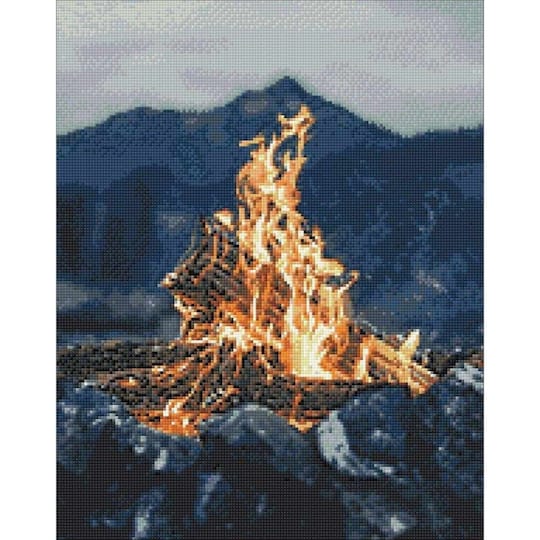 Crafting Spark By The Fire Diamond Painting Kit